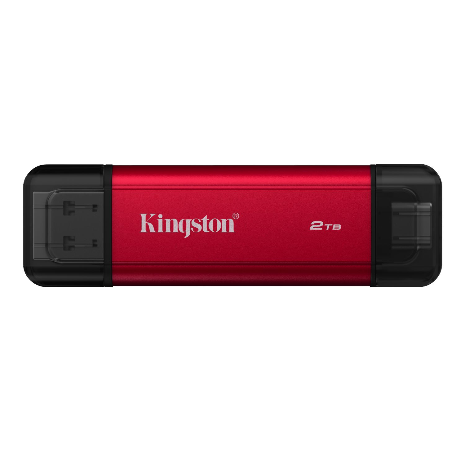 SPSD/2TB - Disco SSD Kingston 2Tb Dual USB-A 3.1 USB-C 3.1 3D NAND Lectura 1050 Mb/s 950 Mb/s Negro/Rojo (SPSD/2TB)