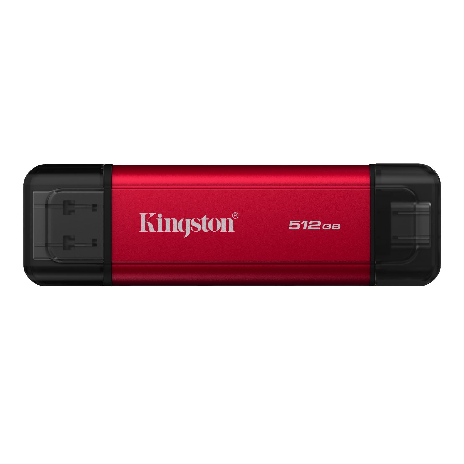 SPSD/512GB - Disco SSD Kingston 512Gb Dual USB-A 3.1 USB-C 3.1 3D NAND Lectura 1050 Mb/s 950 Mb/s Negro/Rojo (SPSD/512GB)