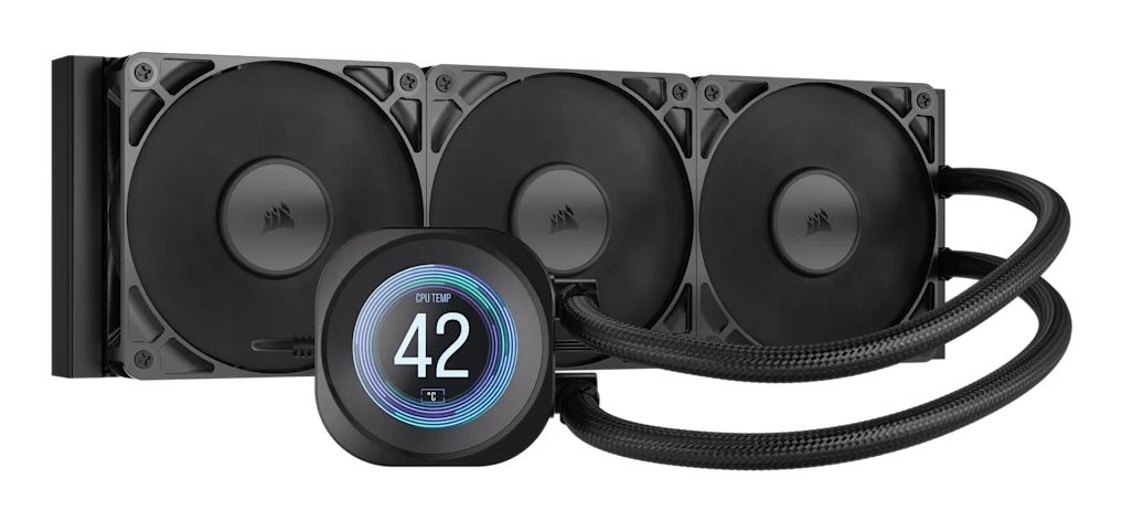 CW-9061033-WW - Refrigeraci�n L�quida Corsair LCD Multisocket 3x120mm Negro (CW-9061033-WW)