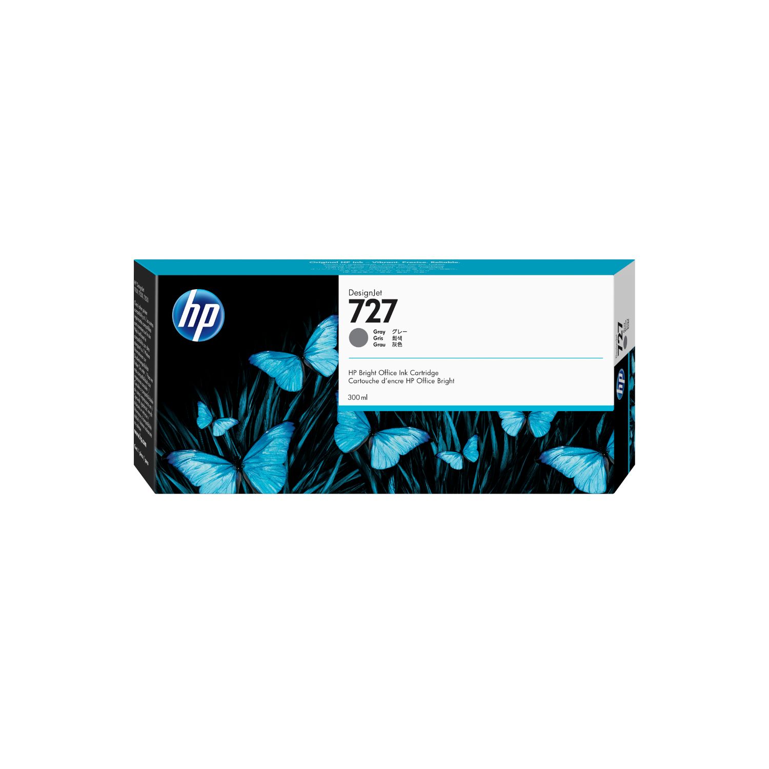 F9J80A - Tinta HP DesignJet 727 300ml Gris (F9J80A)