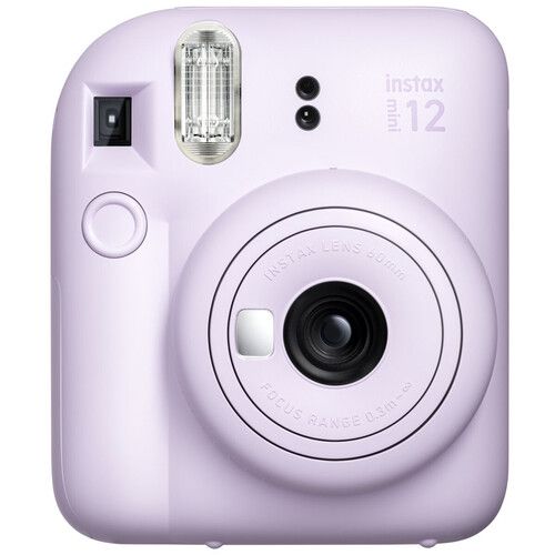 70100171931 - C�mara Fujifilm Instax mini 12 Kit Navidad Lilac Purple, incluye tote bag, pack 10 papel foto, correa, bateria AA. (70100171931)