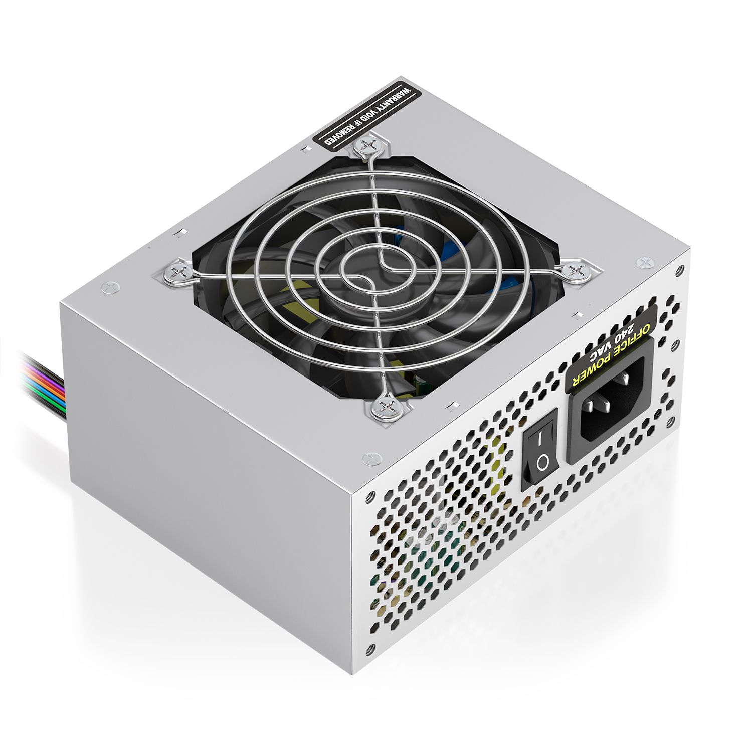 ASPC-500SFX-SEO - Fuente AISENS ATX 500W SFX 8cm 20+4 pin ATX 1xMolex 3xSATA OEM Plata (ASPC-500SFX-SEO)