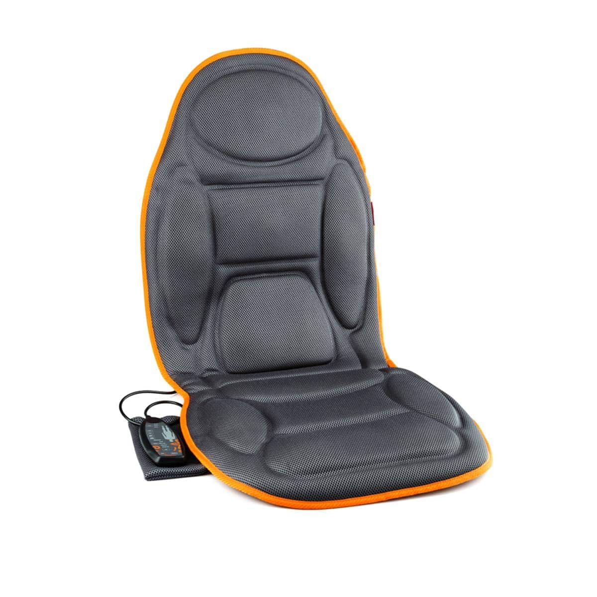 COSY MESH - Esterilla de masaje Medivon Cosy Mesh, 5 modos de masaje en 4 zonas, calor, vibracion, temporizador, control remoto. Negra.