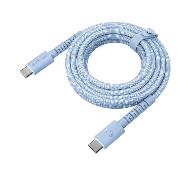 2CCC201VB - Cable Fresh N Rebel FlexWave USB-C a USB-C 100W 2m Azul Silicona Ultraflexible Dise�o Trenzado Duradero (2CCC201V)