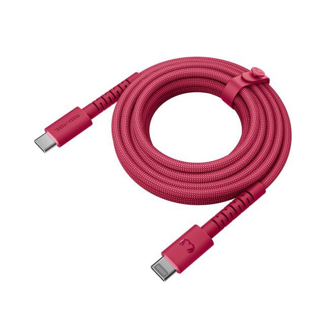 2CCC201BR - Cable Fresh N Rebel FlexWave USB-C a USB-C 100W 2m Rojo Silicona Ultraflexible Dise�o Trenzado Duradero (2CCC201BR)