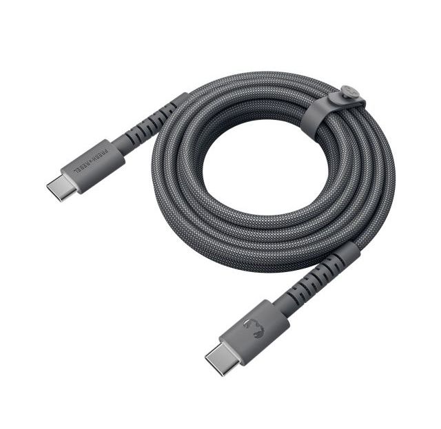2CCC201SG - Cable Fresh N Rebel FlexWave USB-C a USB-C 100W 2m Gris Silicona Ultraflexible Dise�o Trenzado Duradero (2CCC201SG)
