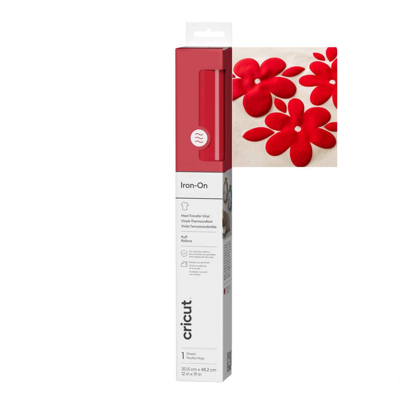 CRC-2011773 - Pegatina CRICUT Vinilo Termoadhesivo 30x48cm Rojo (CRC-2011773)