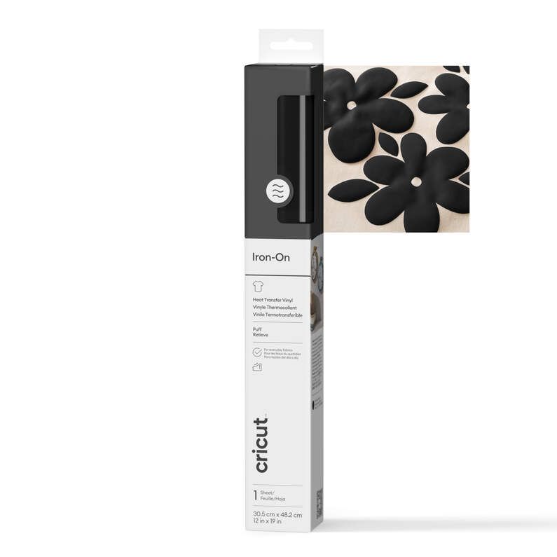 CRC-201175 - Pegatina CRICUT Vinilo Termoadhesivo 30x48cm Negro (CRC-2011775)