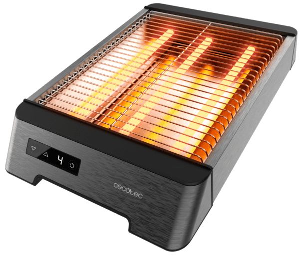 03275 - Tostador plano horizontal Cecotec NiceSlice Touch, tres resistencias con 1000 W para todo tipo de pan o bollera y control tctil. (03275)