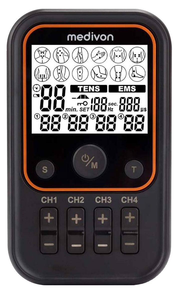 OdinFlex PRO - Electroestimulador Medivon OdinFlex PRO 30modos, 50programas de masaje, 4 canales para electrodos, frecuencia variable, intensidad ajustable, ayuda a recuperar la forma f�sica despu�s de lesiones o enfermedades, reduce el dolor, aumenta la fuerza.