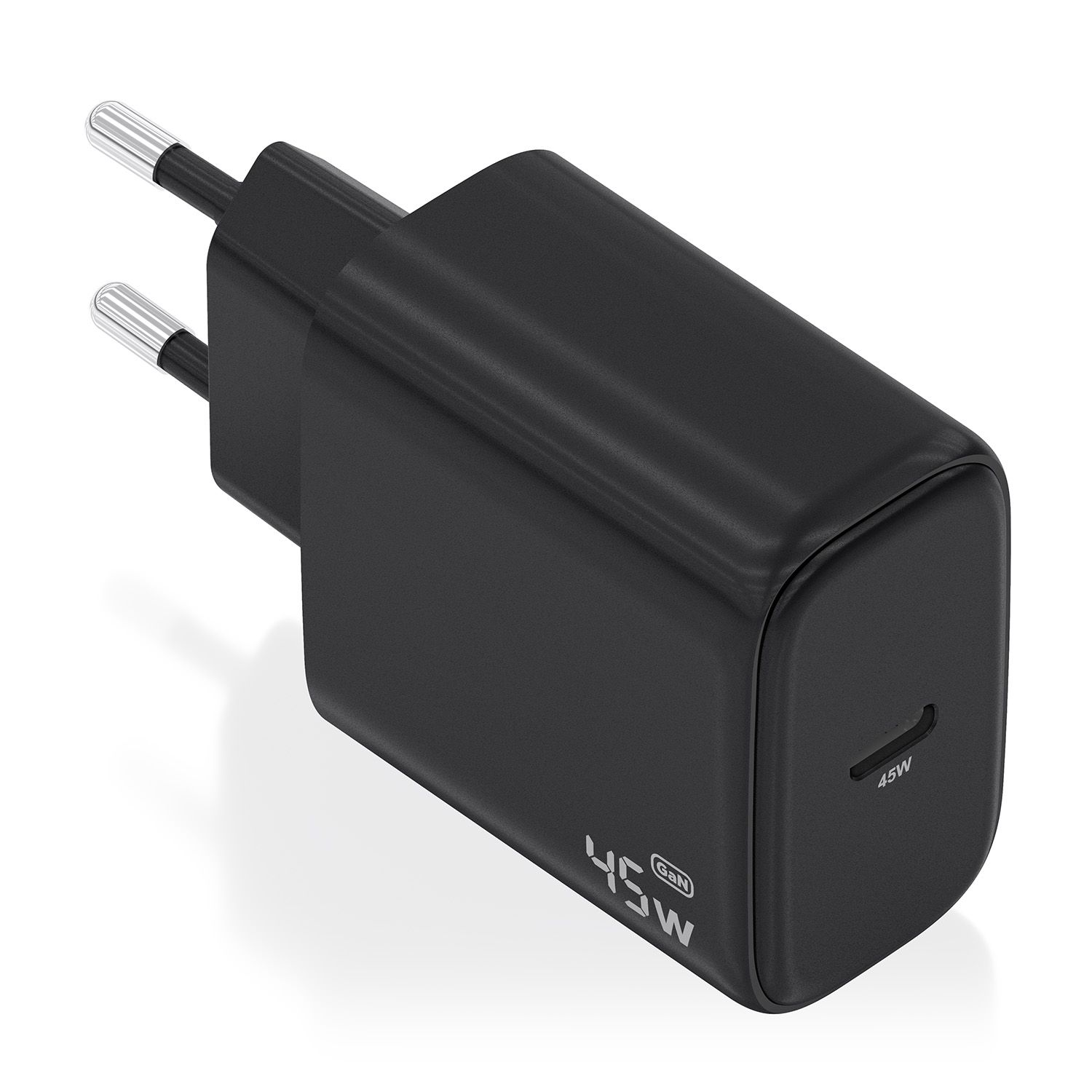 A110-0970 - Cargador de Pared AISENS GaN 45W PD 3.0 1xUSB-C Negro (A110-0970)