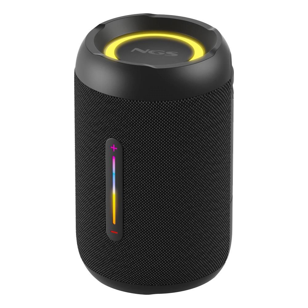 ROLLERFURIA2TINYBLACK - Altavoz NGS port�til 20W Bluetooth5.4 TWS RGB, bater�a 7h. Salida aux y usb, Negro. (ROLLERFURIA2TINYBLACK)