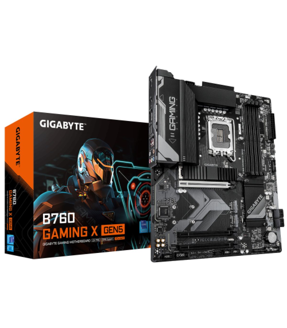 9MB76GX55-00-G10 - GIGABYTE B760 GAMING X GEN5: (1700) 4DDR5 HDMI DP ATX (9MB76GX55-00-G10)