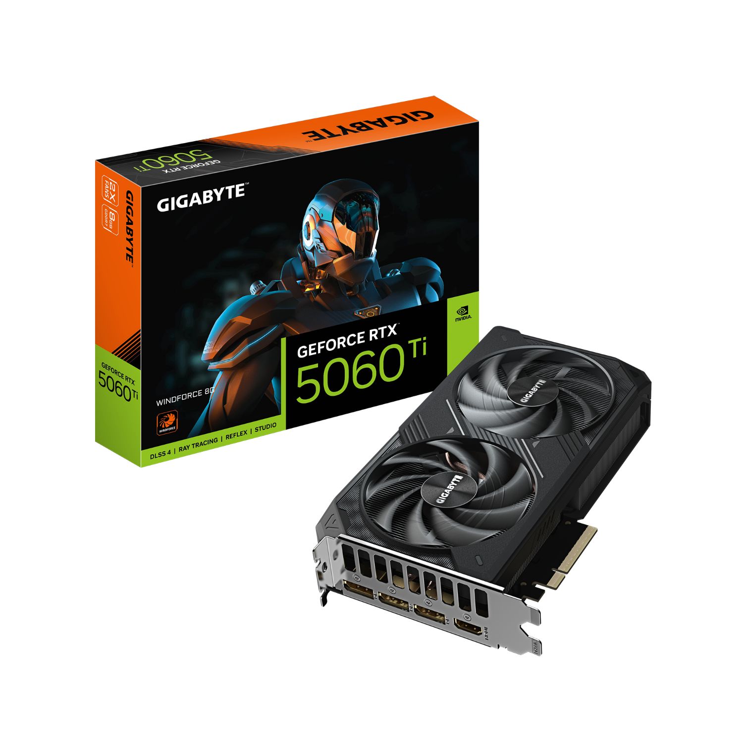 9VN506TW8-00-G10 - GIGABYTE GV-N506TWF2-8GD, Nvidia RTX5060TI 8Gb DDR7 Reflex 2 RTX AI DLSS4 (9VN506TW8-00-G10)