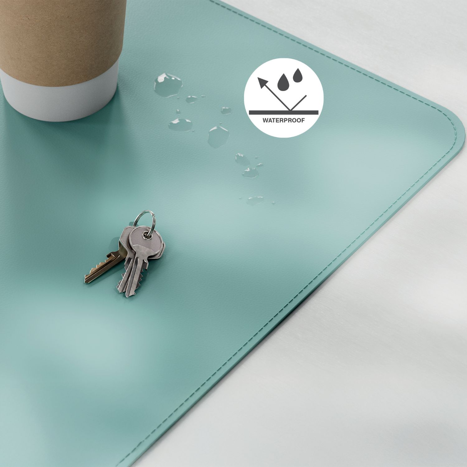 5382-00-51 - Alfombrilla de Escritorio Leitz 80x40cm Verde Menta (5382-00-51)