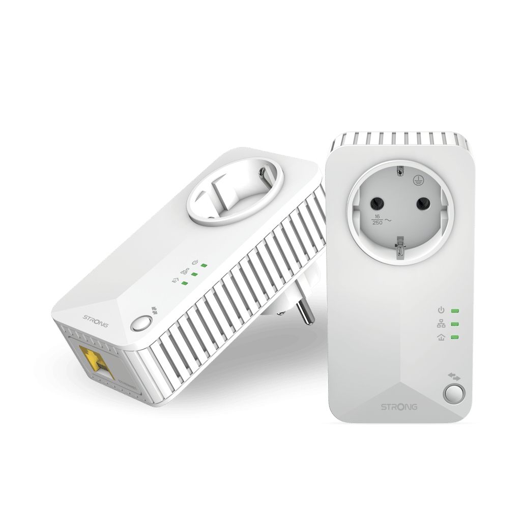 POWERL600DUOEUV2 - Powerline Strong 600Mbit/s 1xRJ45 Ethernet 10/100 2 Unidades Blanco (POWERL600DUOEUV2)