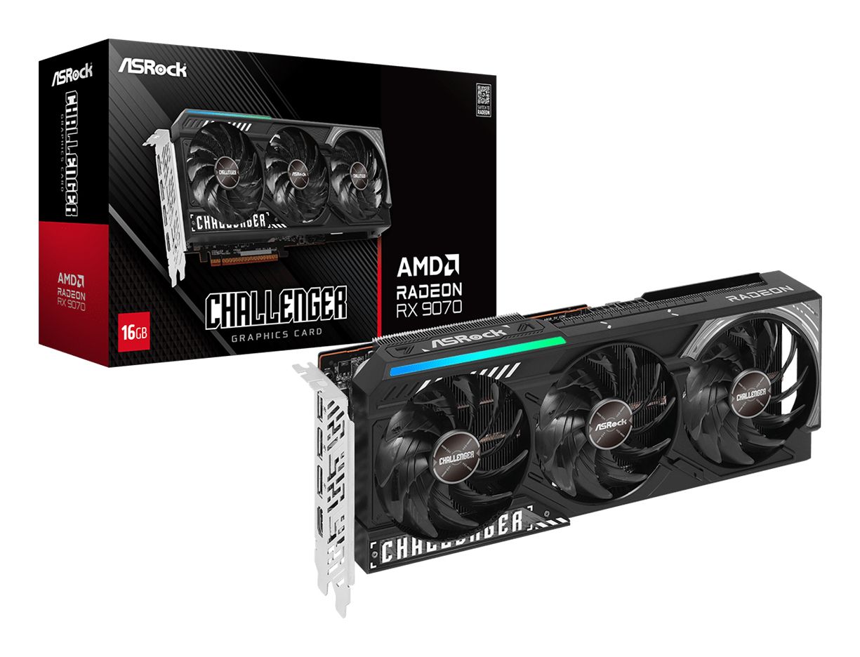 90-GA61ZZ-00UANF - Tarjeta Gr�fica ASROCK Radeon RX 9070 16Gb GDDR6 3xDP 2.1a 1xHDMI 2.1b PCIe 5.0 OpenGL 4.6 DirectX 12 Ultimate (90-GA61ZZ-00UANF)
