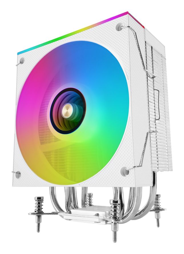 MCPULCDW - Ventilador CPU Mars Gaming ARGB Multisocket 120mm 300W TDP Pantalla LCD Blanco (MCPULCDW)