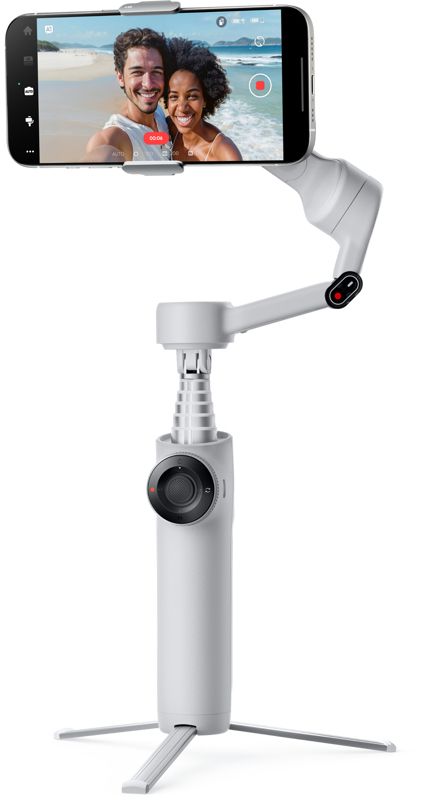 INF2SBS1 - Palo Selfie Insta360 Flow 2, con selfie stick y tr�pode met�lico, Foco incorporado, Gris (INF2SBS1)