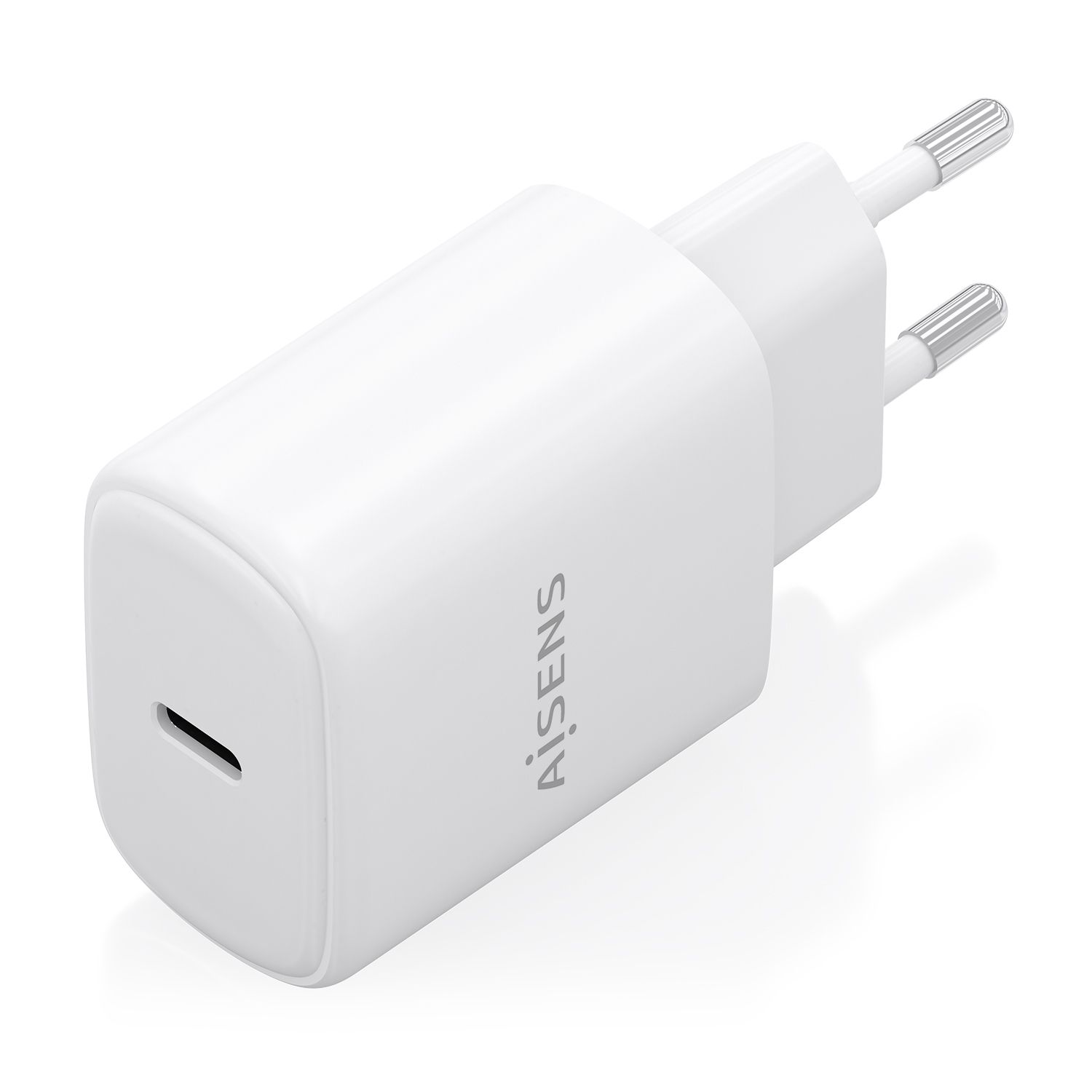 A110-0975 - Cargador de Pared AISENS GaN 1xUSB-C PD 3.0 QC 3.0 30W Blanco (A110-0975)