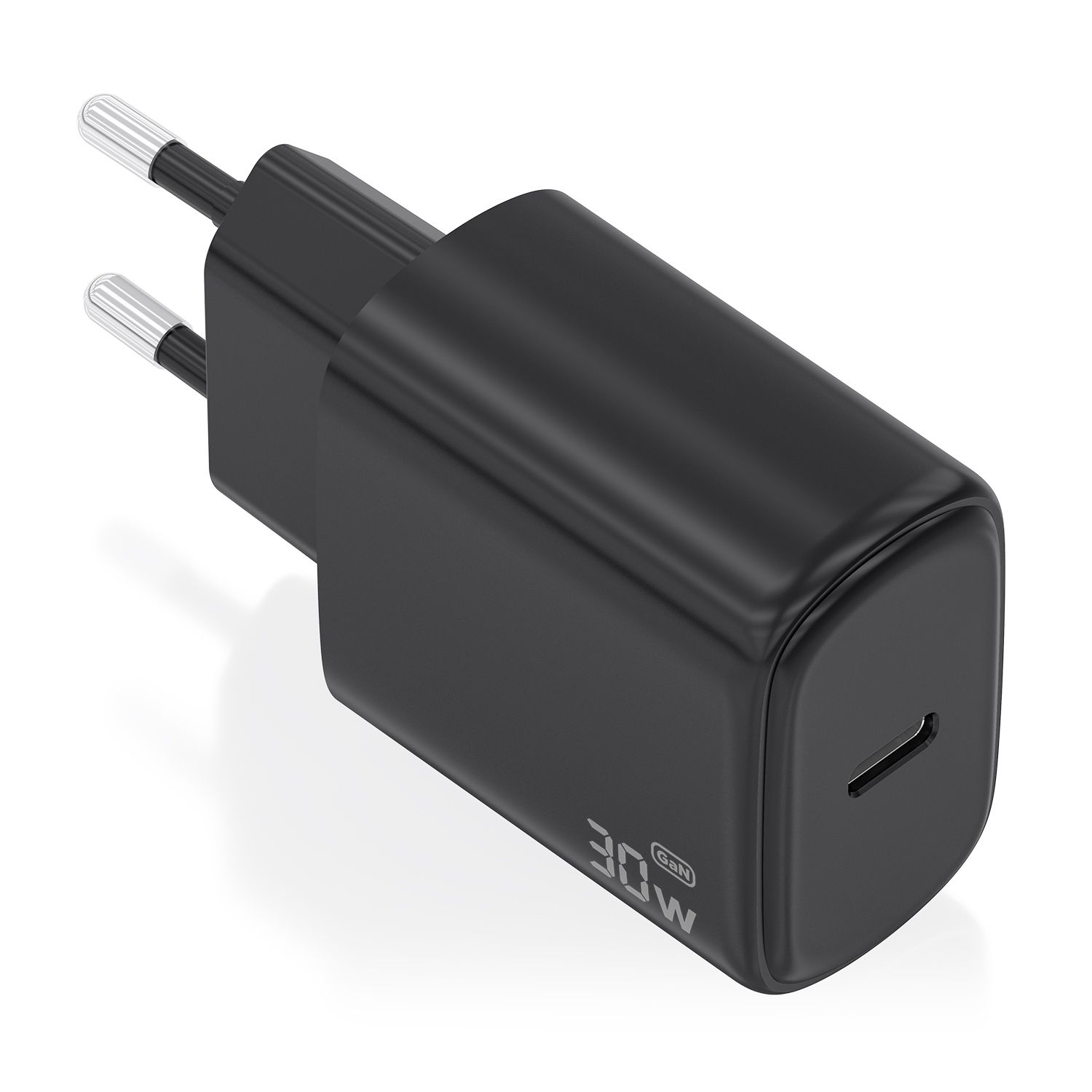 A110-0976 - Cargador de Pared AISENS GaN 1xUSB-C PD 3.0 QC 3.0 30W Negro (A110-0976)