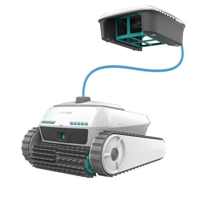 A01_EU01_113259 - Robot limpiapiscinas Cecotec Conga Pooldroid 10000 TotalClean AquaSkater, para fondos, paredes, l�nea de flotaci�n y superficie. 150 minutos de autonom�a. Filtro de alta eficiencia de 180 �m. Capacidad de 4 L. Boya para la limpieza. (A01_EU01_113259)