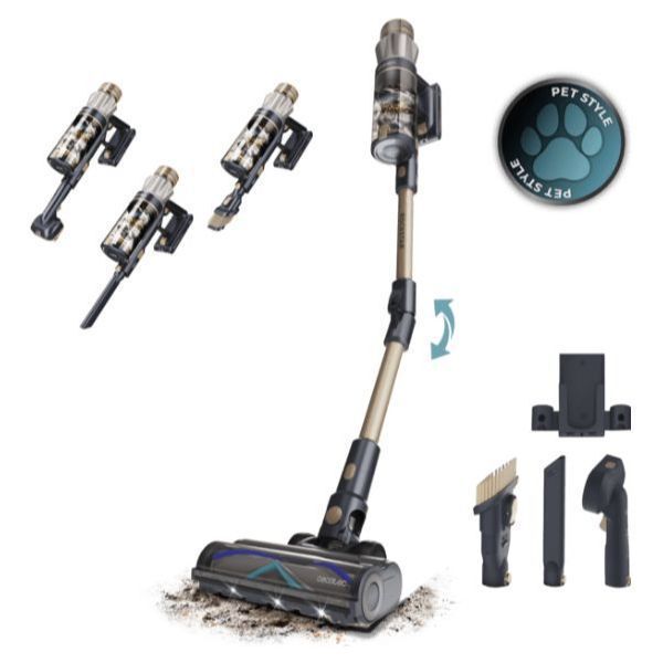 OUT8323 - Aspirador Escoba CECOTEC Conga Rockstar RS90 (A01_EU01_115421) (OUT8323). Buen estado. Desprecintado por exposici�n. Completo. (OUTLET)