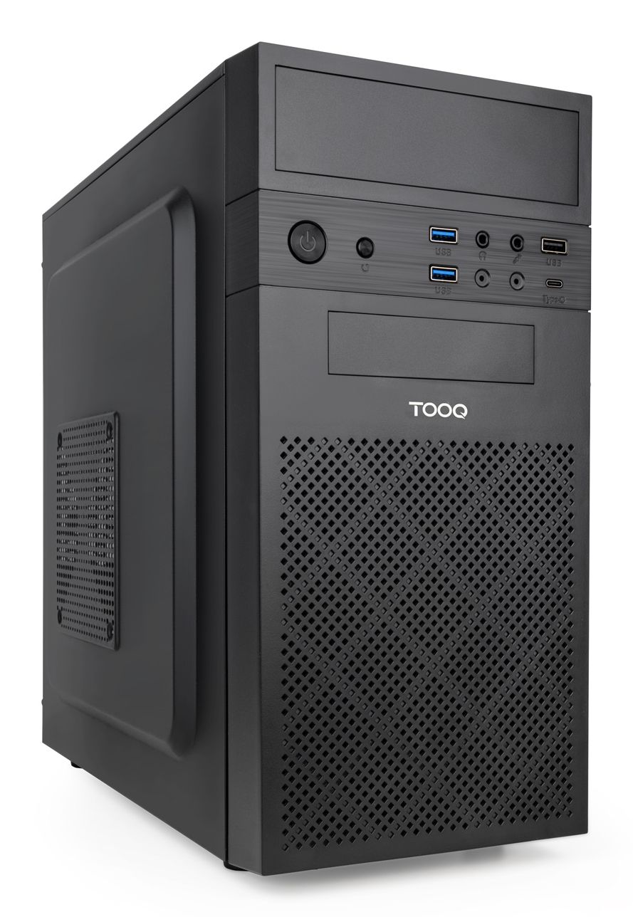 TQC-4701-SP - Caja TooQ IsoBox Ultra 500W USB-C mATX Mini-ITX Negra (TQC-4701-SP)