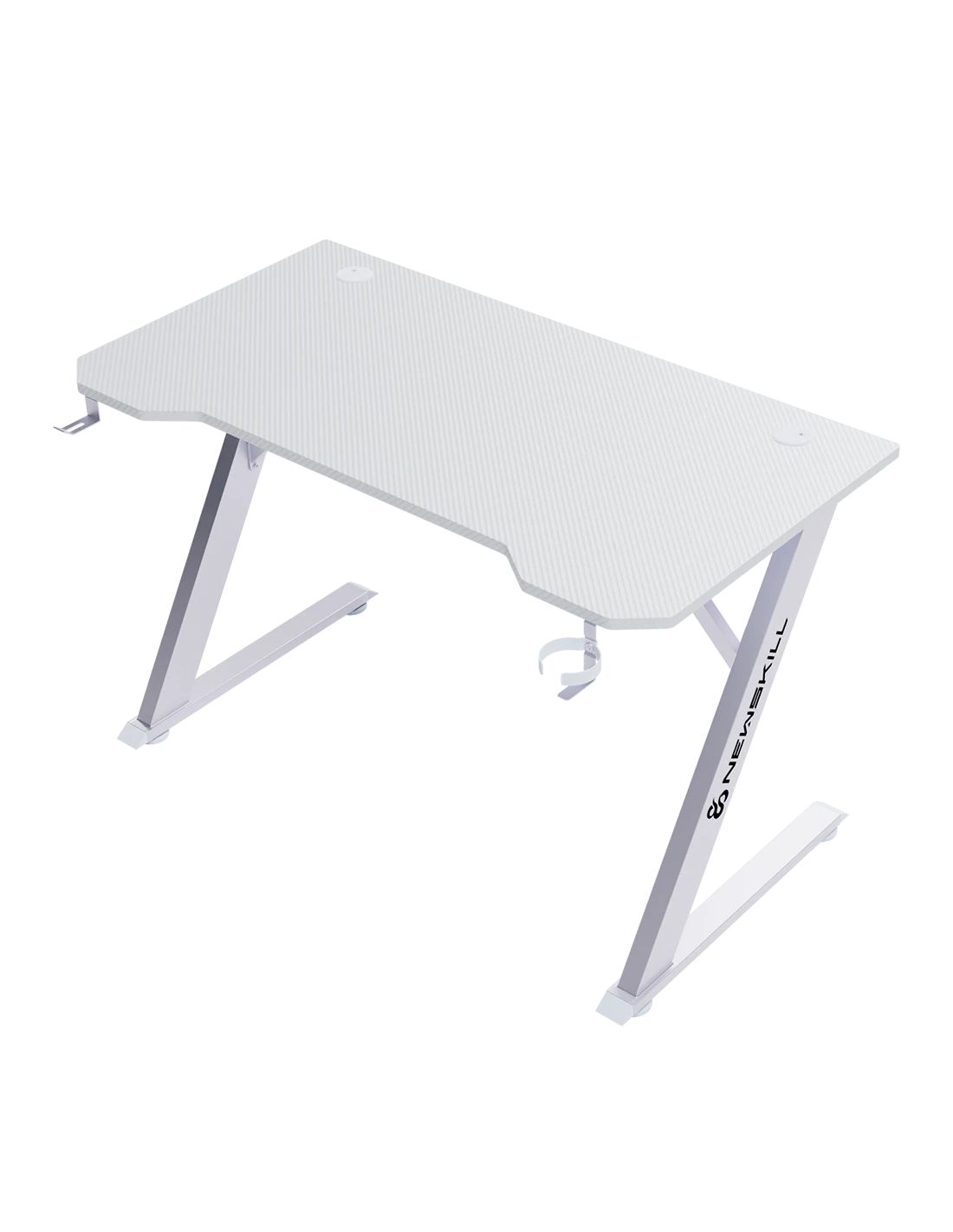 NS-DK-BELENORIV - Mesa Gaming NewSkill Belenor Ivory 120x60x75cm,soporta hasta 200Kg, soporte para auriculares y posavasos integrado. (NS-DK-BELENORIV)