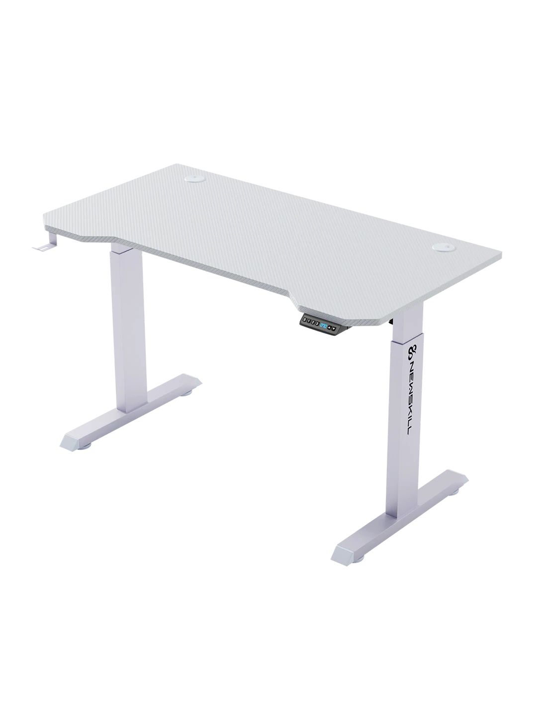 NS-DK-BELENOR-PROIV - Mesa Gaming NewSkill Belenor PRO Ivory 120x60cm Ajustable en altura 72-122cm con un mecanismo de elevaci�n, soporte para auriculares. (NS-DK-BELENOR-PROIV)