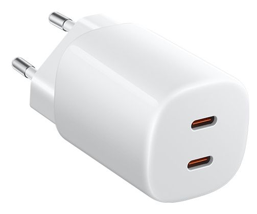 XIA-CAR NANO TURCH 2USBC 45W - Cargador de Pared XIAOMI 45W PD 3.0 QC 3.0 2xUSB-C Blanco (BHR087OEU)