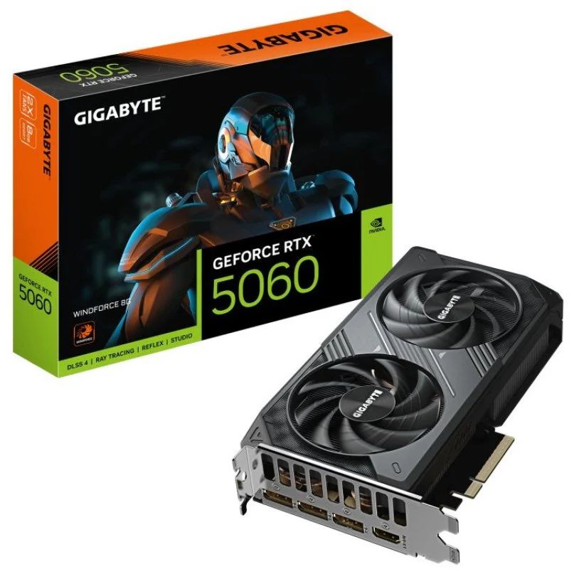 9VN5060EX-00-G10 - Tarjeta Gr�fica GIGABYTE GV-N5060EAGLEMAXOC-8GD GeForce RTX 5060 8Gb GDDR7 3xDP 2.1b 1xHDMI 2.1b PCIe 5.0 DirectX OpenGL 4.6 (9VN5060EX-00-G10)