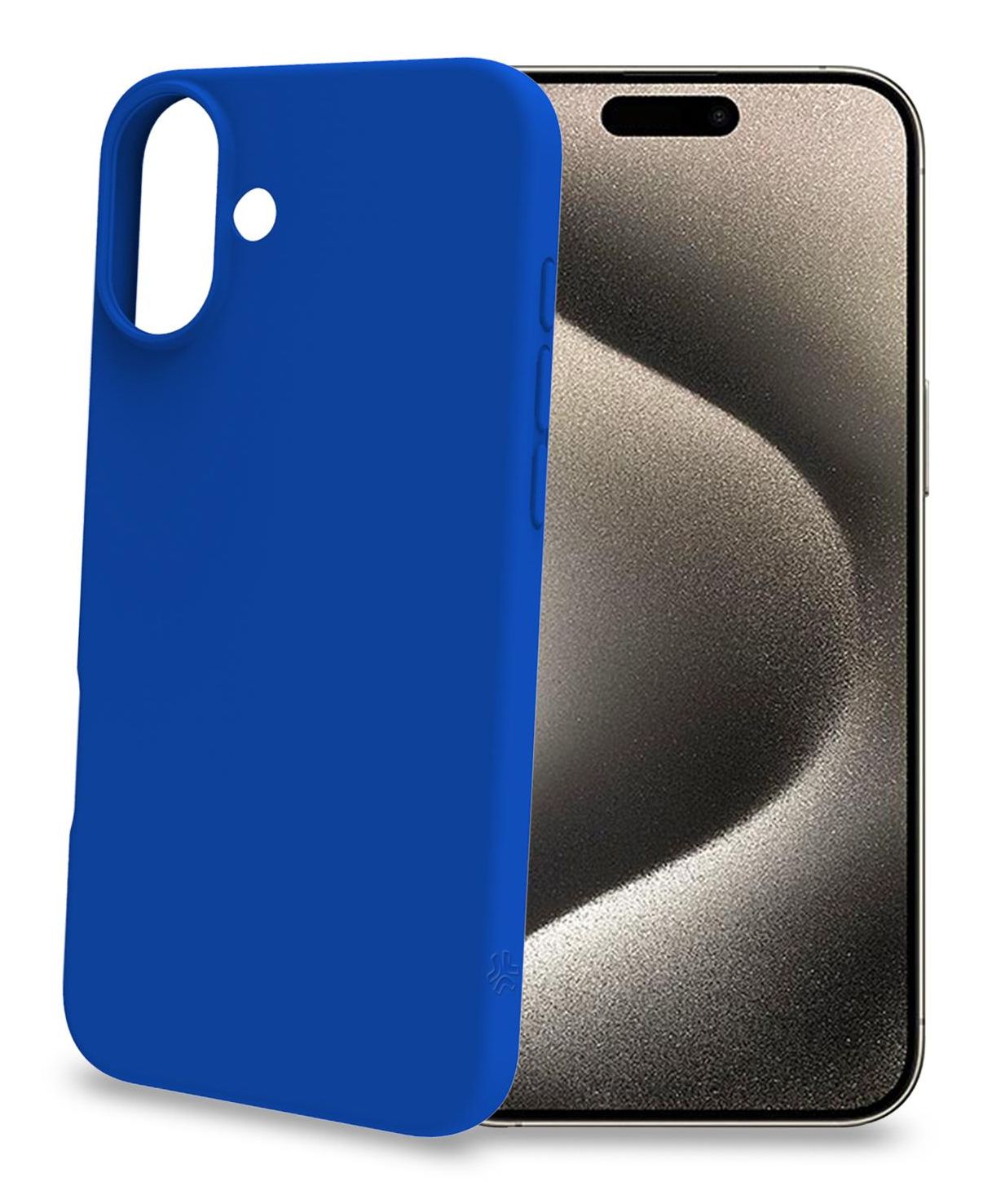 CROMO1080BL - Funda Celly Cromo iPhone 16 Plus Azul Soft Touch (CROMO1080BL)