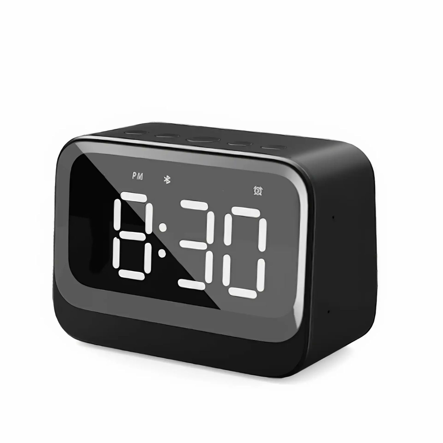 EC-54B BLACK - Reloj El�ctrico de Sobremesa DENVER Altavoz 3W Bluetooth 5.3 Funci�n Alarma Pantalla LCD Negro (EC-54B)