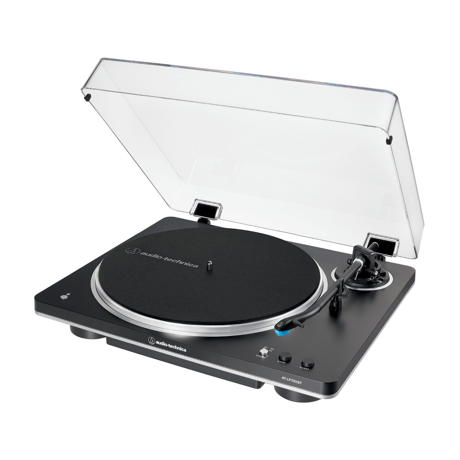 AT-LP70XBTBS - Tocadiscos Audio-Technica 45rpm Inal�mbrico con traccion por correa totalmente autom�tico, Usb, Negro. (AT-LP70XBTBS)