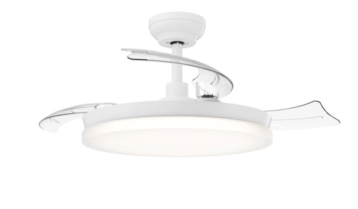 929004749501 - Ventilador de techo Philips Tynl luz LED 2700-5500K, aspas retr�ctiles, 56cm diametro, Blanco. (929004749501)