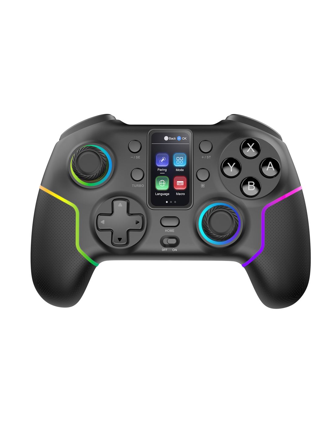 MGPV3 - GamePad Mars Gaming Inal�mbrico Bluetooth ARGB, compatible con Switch/Wwitch 2/PC/Android/iOS 13.0+, Negro. (MGPV3)