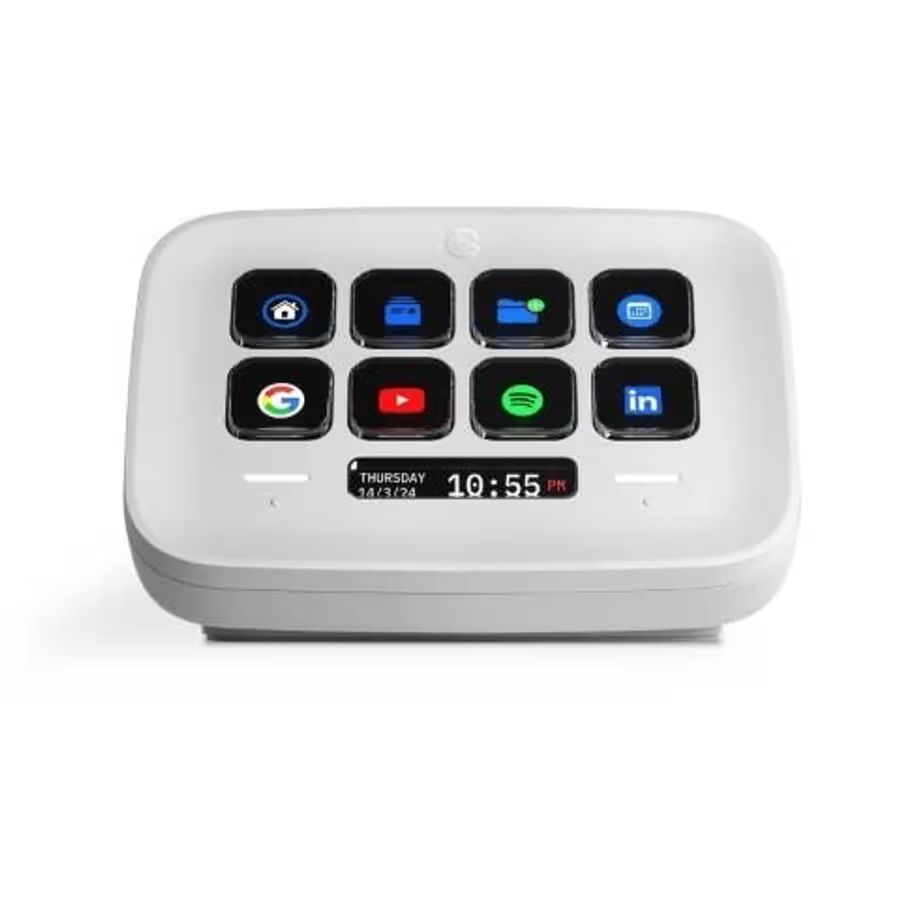 10GBJ9901 - ELGATO Stream Deck Neo 8Teclas personalizables, Blanco (10GBJ9901)