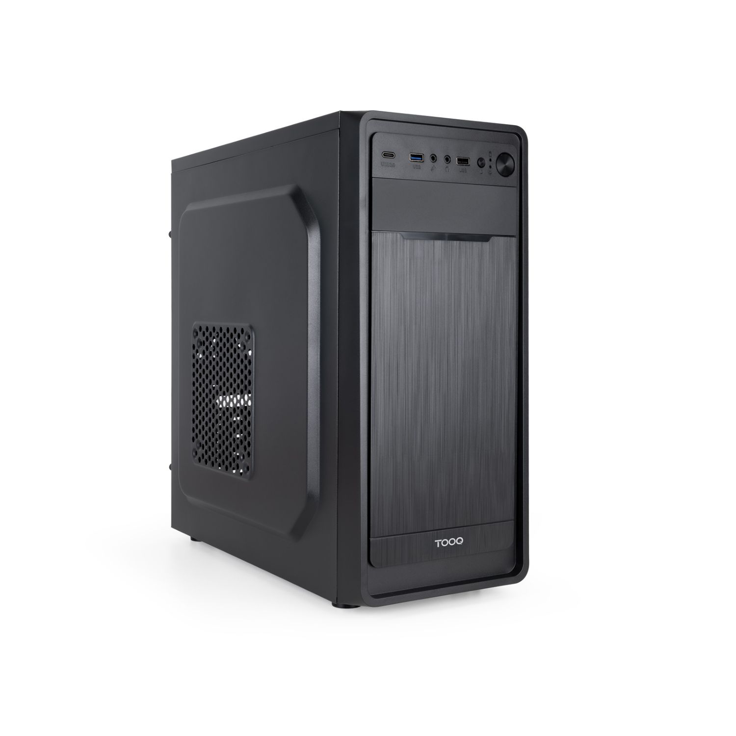 TQC-5701-SP - Caja TooQ Prisma Ultra 500W 1xUSB 2.0 1xUSB-A 3.0 1xUSB-C 3.1 ATX mATX Mini-ITX Negra (TQC-5701-SP)