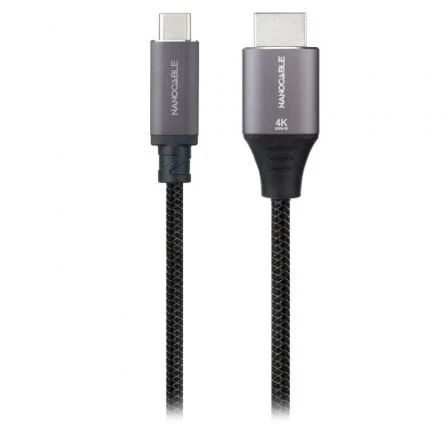10.15.5262 - Conversor Nanocable Usb-C/M a HDMI V2.0 4K 1.8m Negro. (10.15.5262)