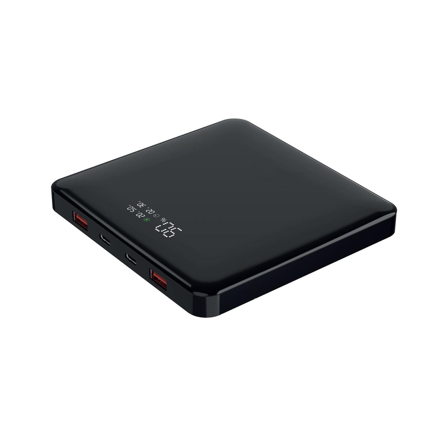 NXPW100WSLIM - PowerBank NILOX 20000mAh 100W 2xUSB-C 1xUSB-A Negro (NXPW100WSLIM)
