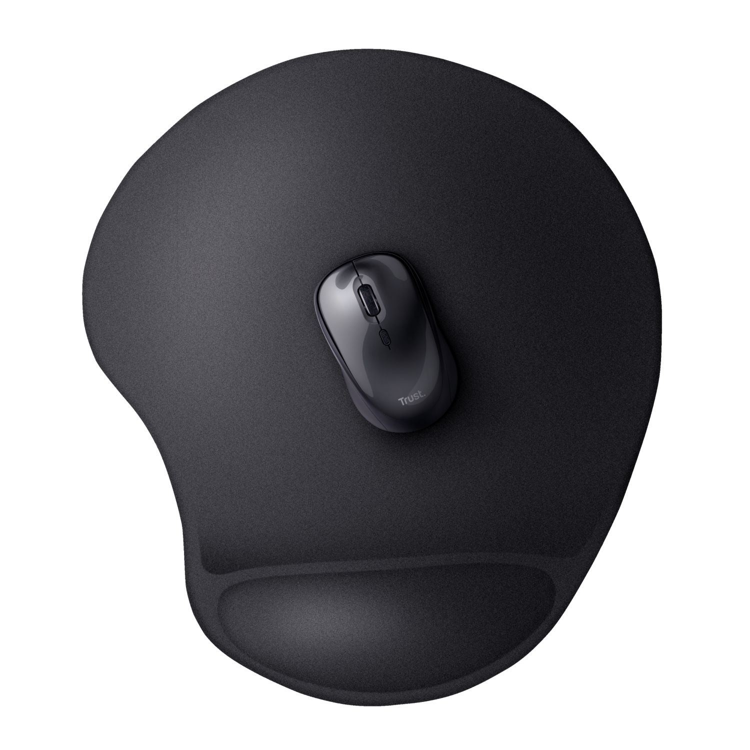 23728 - Alfombrilla Trust Bigfoot XL con Reposamu�ecas de gel blando 255x295mm Negro (23728)