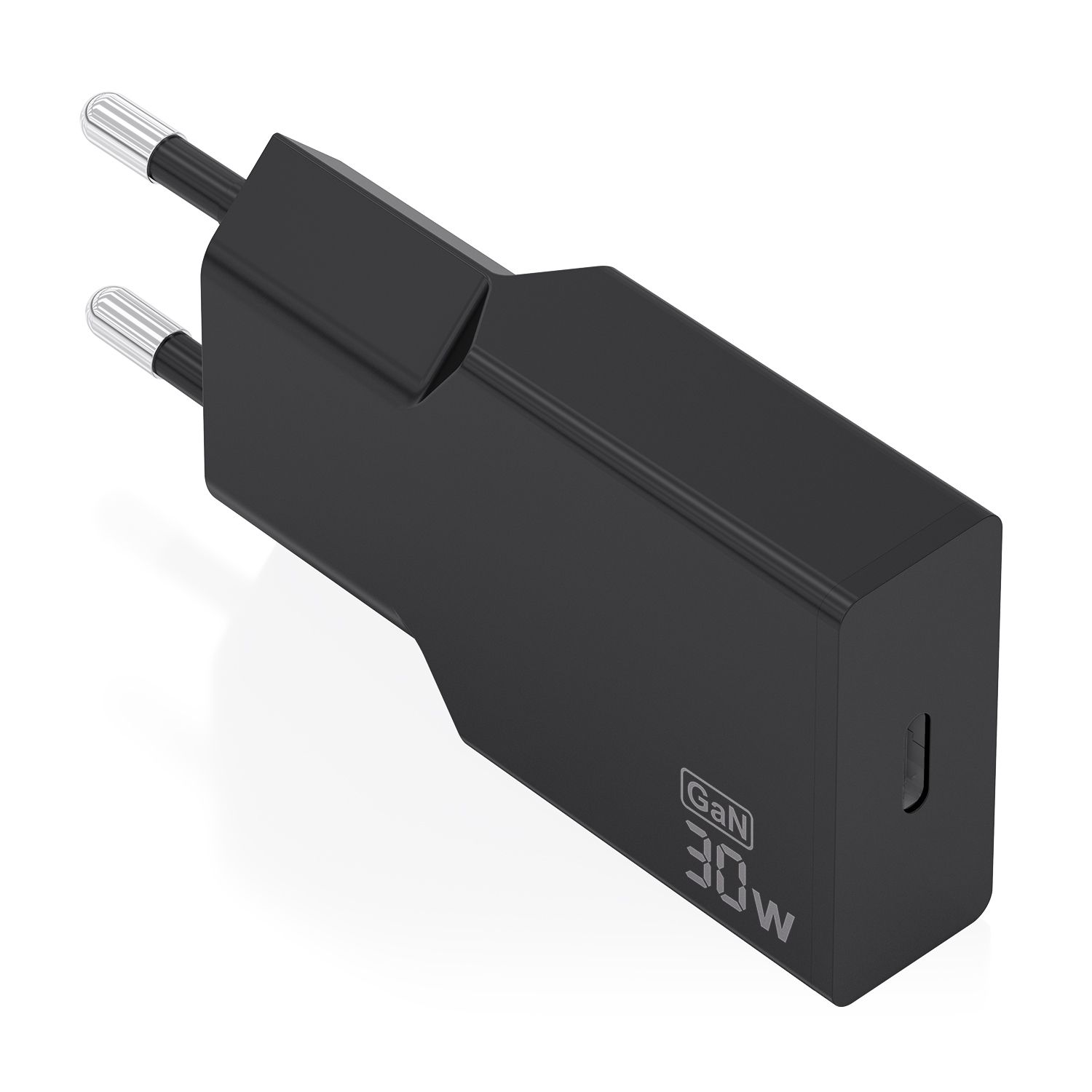 A110-1004 - Cargador de Pared AISENS Slim GaN 30W PD/QC 3.0 1xUSB-C Negro (A110-1004)