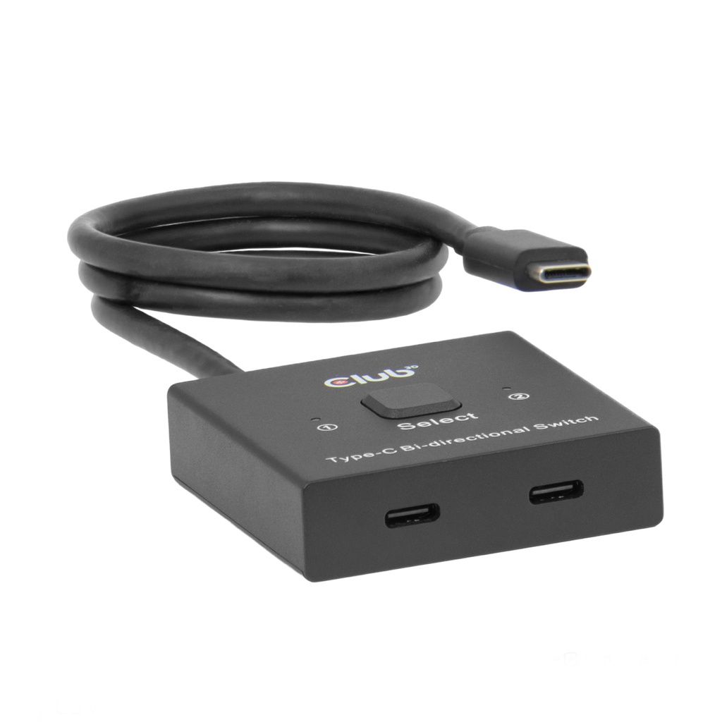 CSV-2511 - Switch Club 3D Bidireccional 8K UHD 2xUSB-C 2xDP Cable 0.5m Negro (CSV-2511)
