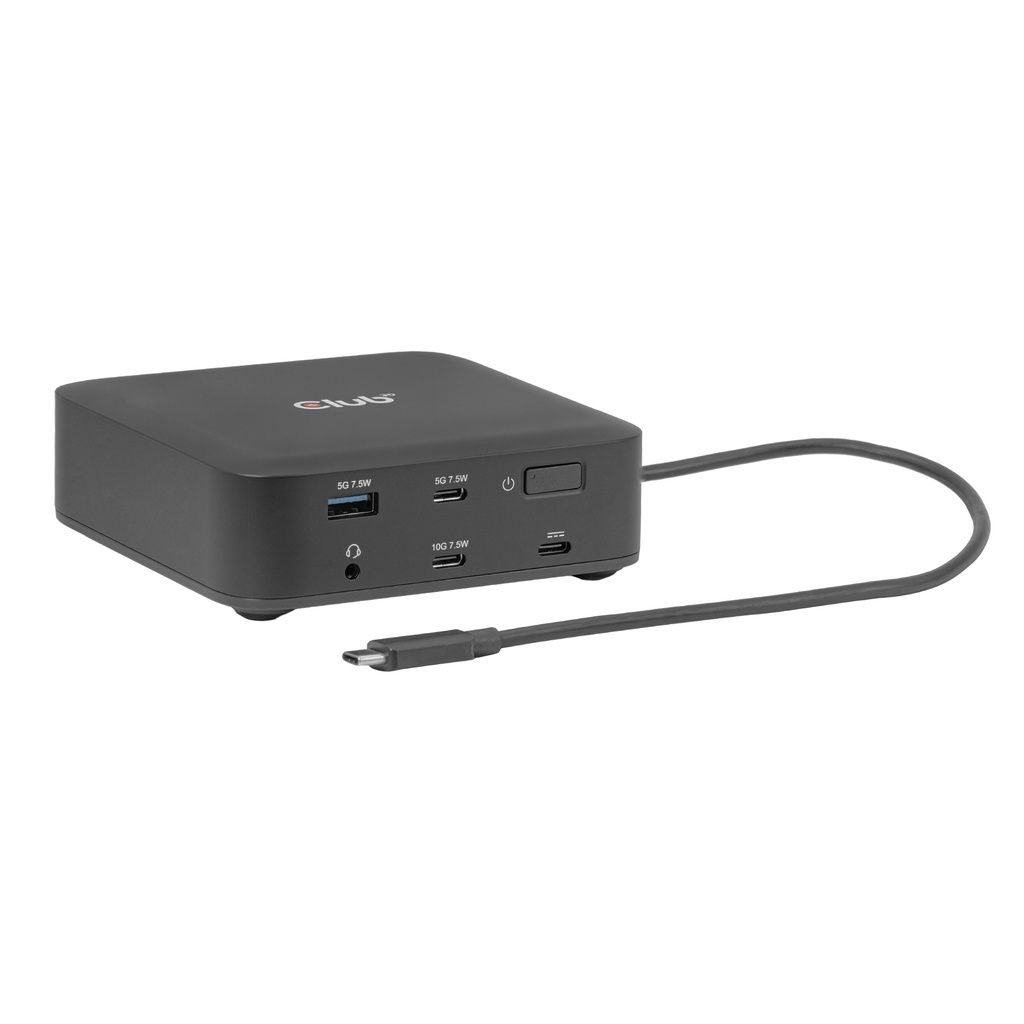 CSV-2542 - Estaci�n Base Club 3D 12 en 1 USB-C 3.1 a 3xUSB-A/2xUSB-C 2xDP/2xHDMI/1xRJ45/1x3.5mm Eternet LAN 2.5 GbE Negro (CSV-2542)