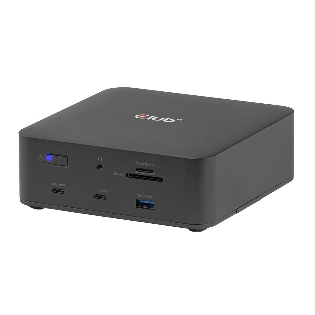 CSV-2562 - Docking Station Club 3D Thunderbolt 5 a 3xUSB 2.0/3xUSB-A 3.0/2xUSB-C 3.1 PD 140W/2xHDMI 8K UHD/1xRJ45 SSD NVMe Ethernet LAN 2.5 GbE Negro (CSV-2562)