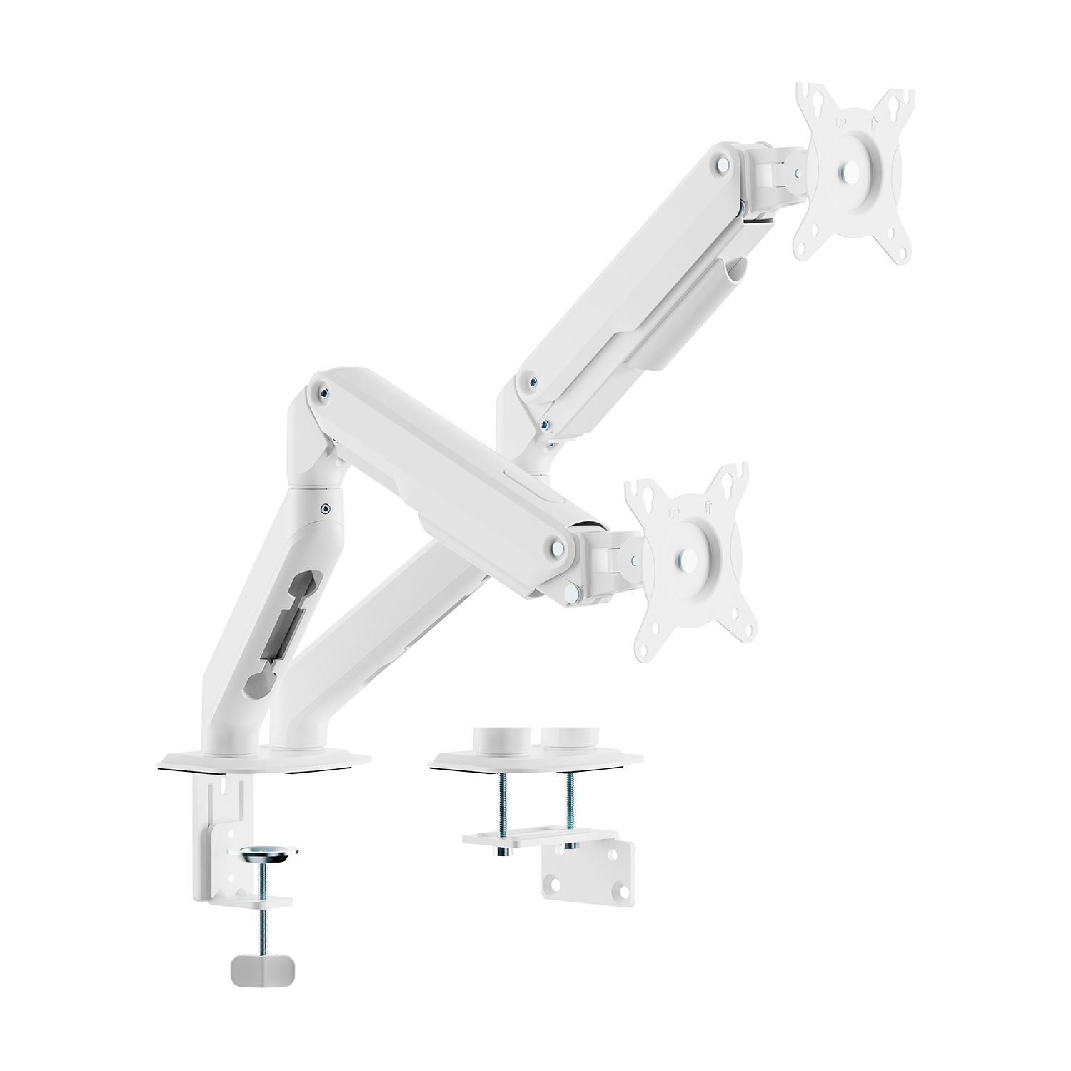 DT32TSR-439 - Soporte de Mesa ECO AISENS 17?-32? Giratorio/Inclinable para Monitor/TV 3 Pivotes 2 Brazos M�x. 18Kg Blanco (DT32TSR-439)