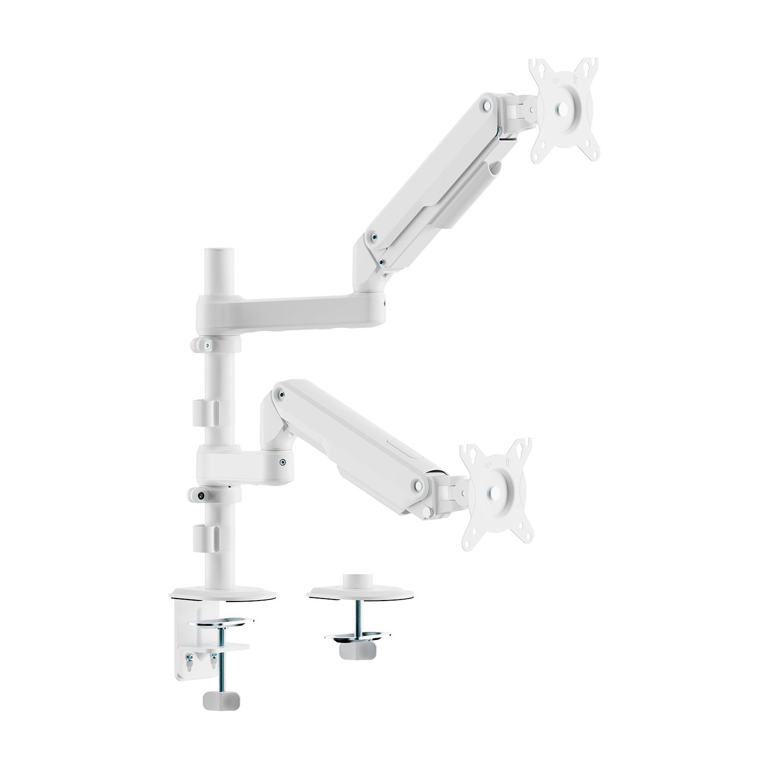 DT32TSR-441 - Soporte de Mesa ECO AISENS 17?-32? Giratorio/Inclinable para Monitor/TV 3 Pivotes 2 Brazos M�x. 18Kg Blanco (DT32TSR-441)