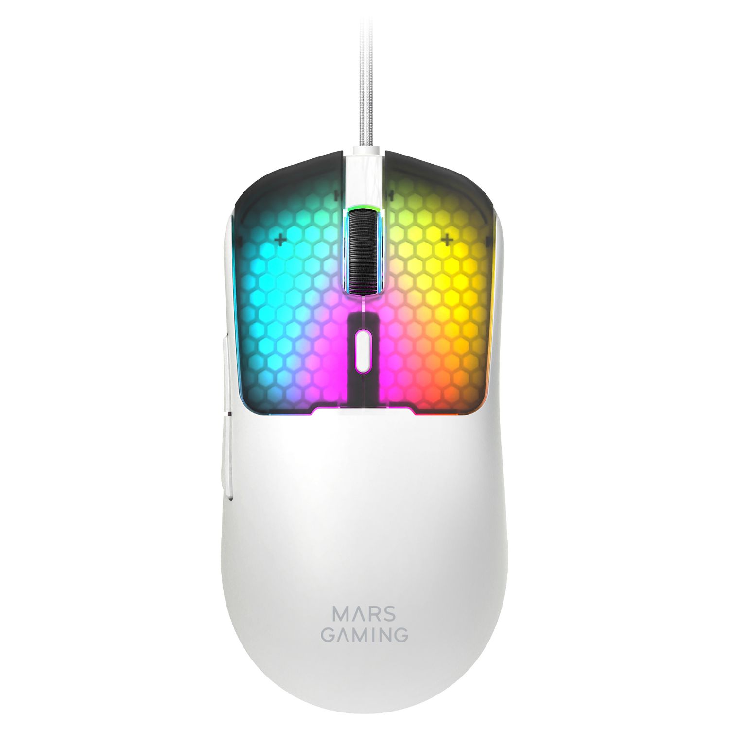 MMVIPERW - Rat�n Mars Gaming �ptico Diestro RGB Chroma USB-A/C 12800dpi 6 Botones Blanco (MMVIPERW)