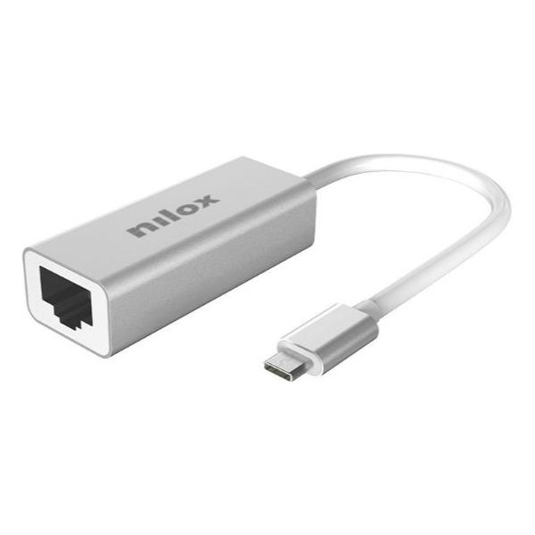 NXADAPUSBCRJ45 - Adaptador NILOX Usb-C a Ethernet RJ45 (NXADAPUSBCRJ45)